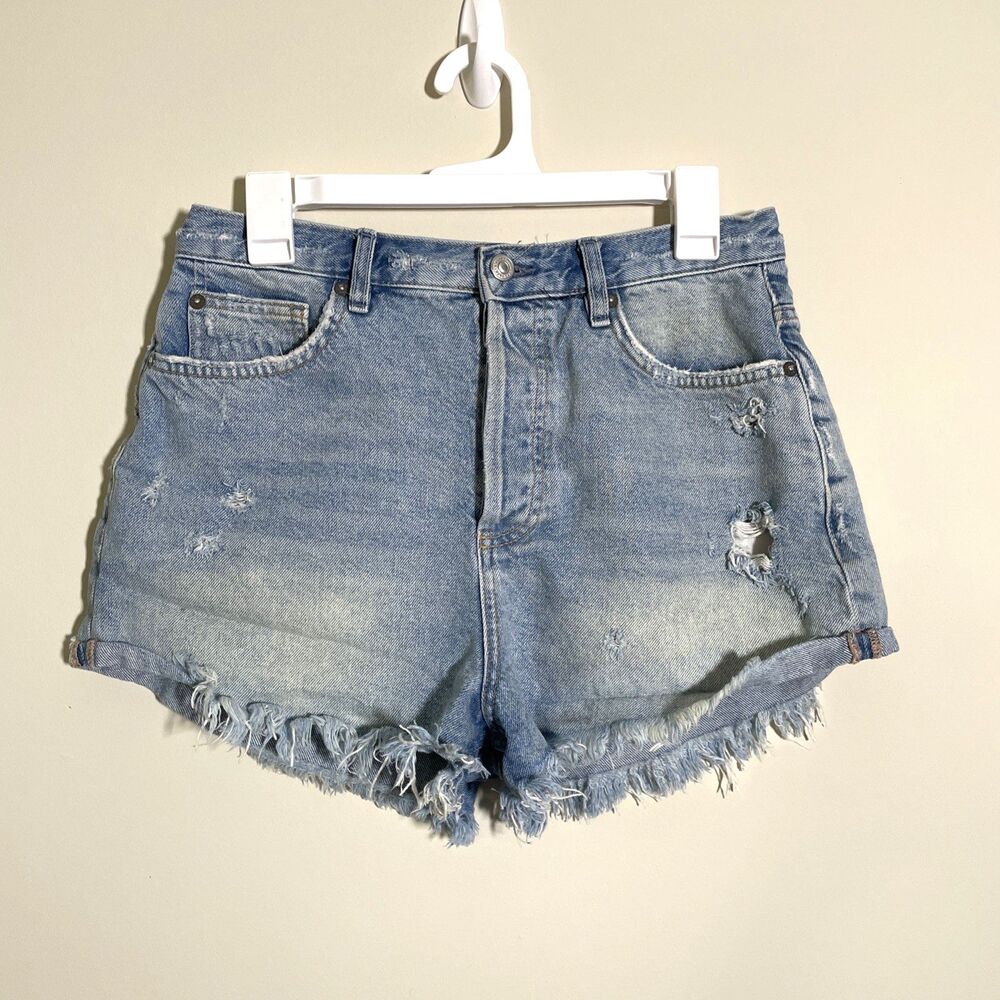 We The Free People Women's Size 29 The Lasso Cutoff Jeans Shorts in Fox Trott